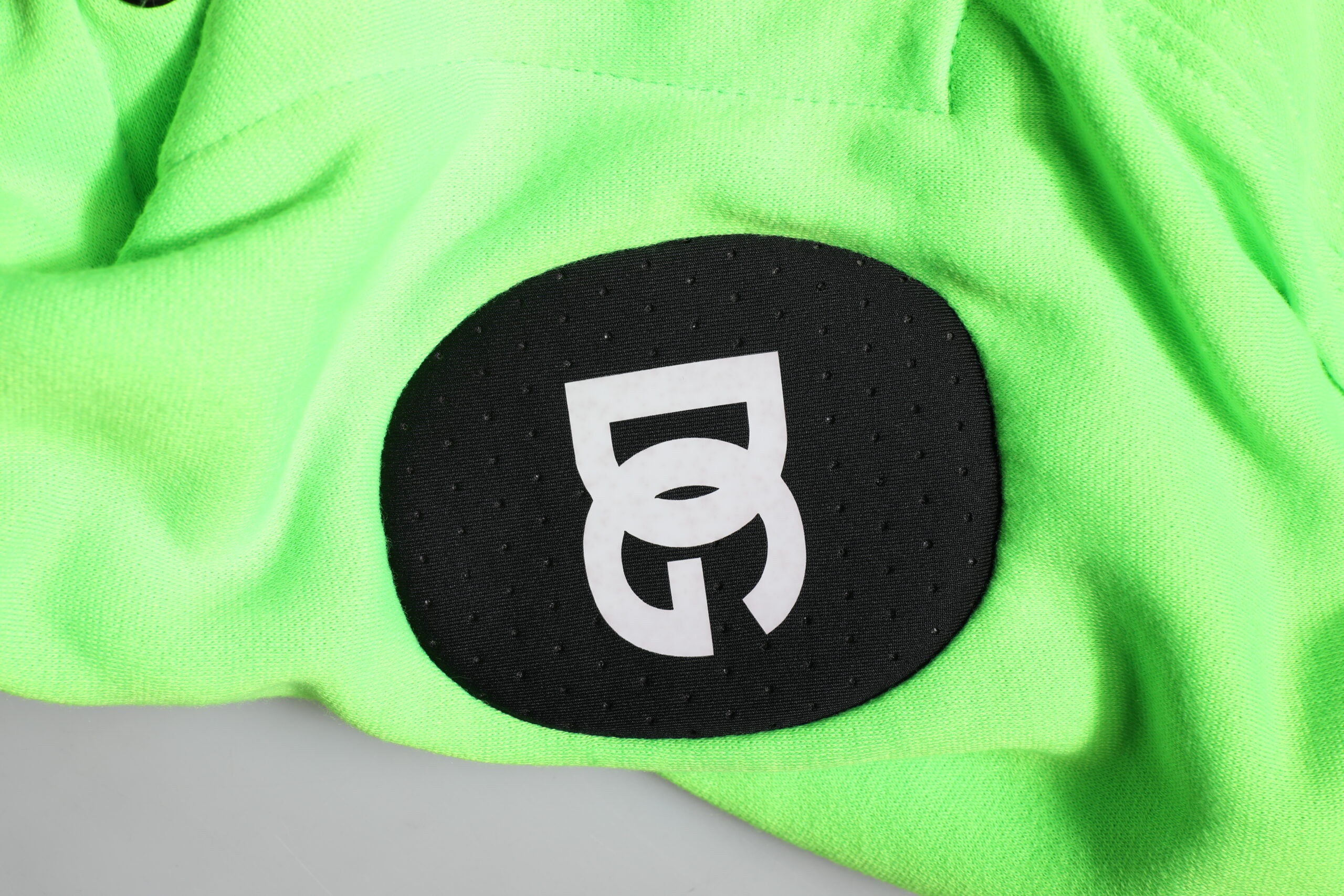 Pulover sport cu glugă din poliester verde Dolce & Gabbana