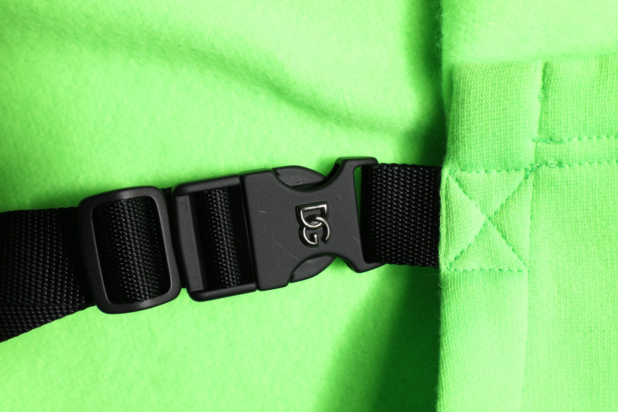 Pulover sport cu glugă din poliester verde Dolce & Gabbana