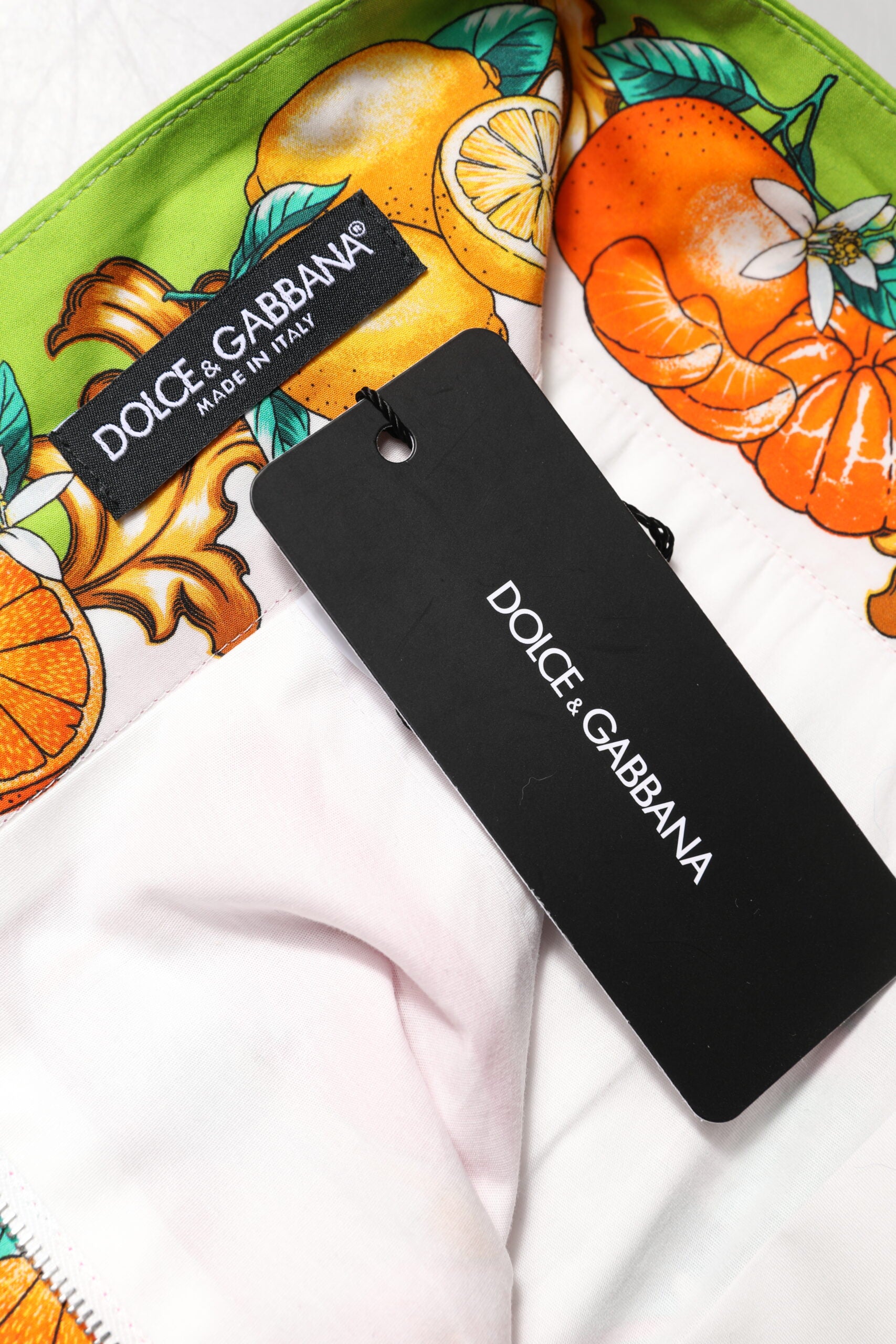 Pantaloni scurți Dolce & Gabbana roz cu imprimeu și talie înaltă