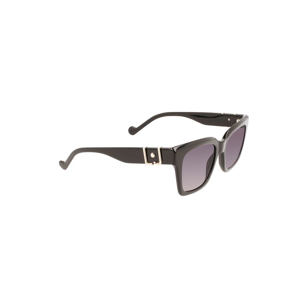 Liu Jo – Schwarze Sonnenbrille aus Kalbshaar