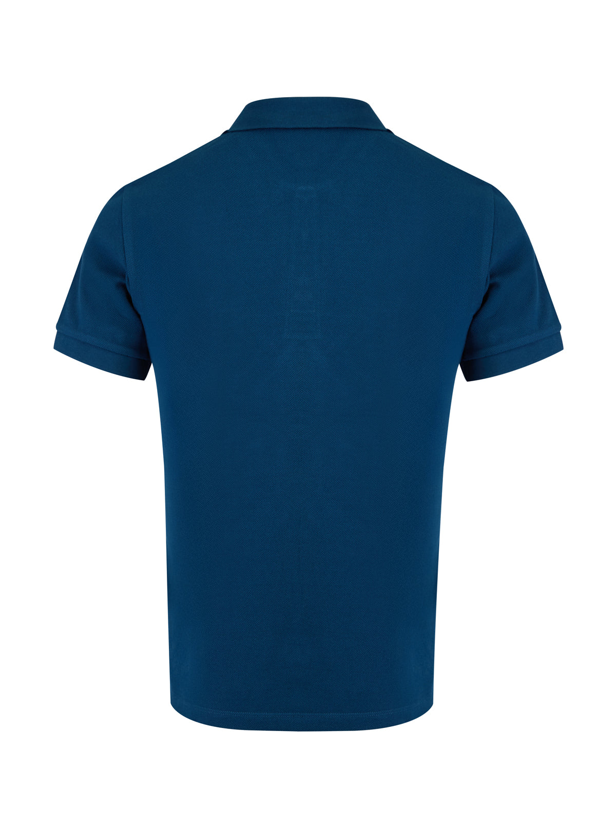Burberry – Poloshirt aus Baumwolle mit Kragen in tiefem Blaugrün