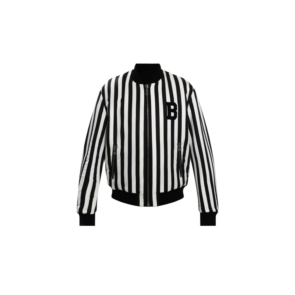 Jachetă Balmain neagră din poliamidă