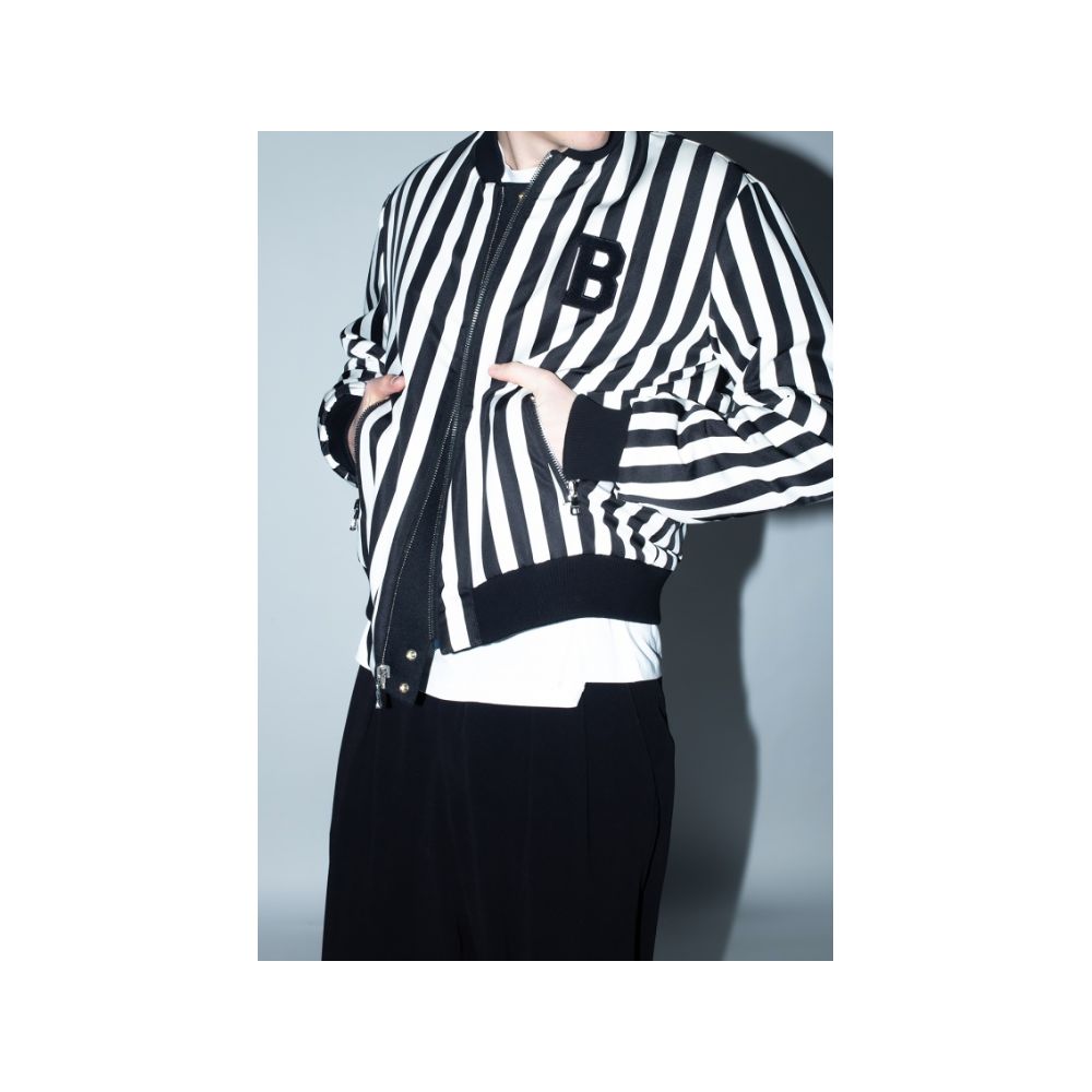 Jachetă Balmain neagră din poliamidă