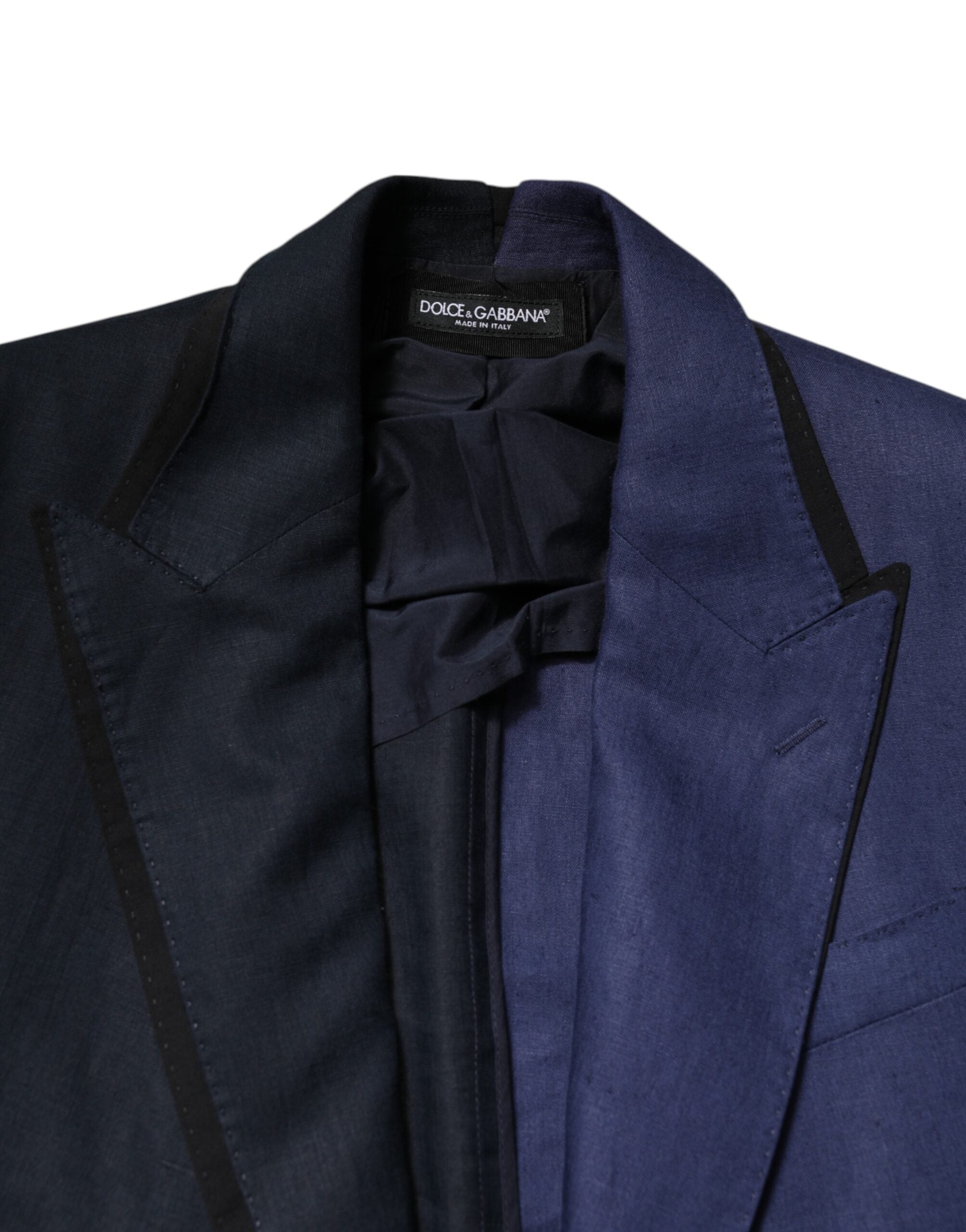 Dolce & Gabbana – Zweireihiger Anzug-Blazer in Marineblau
