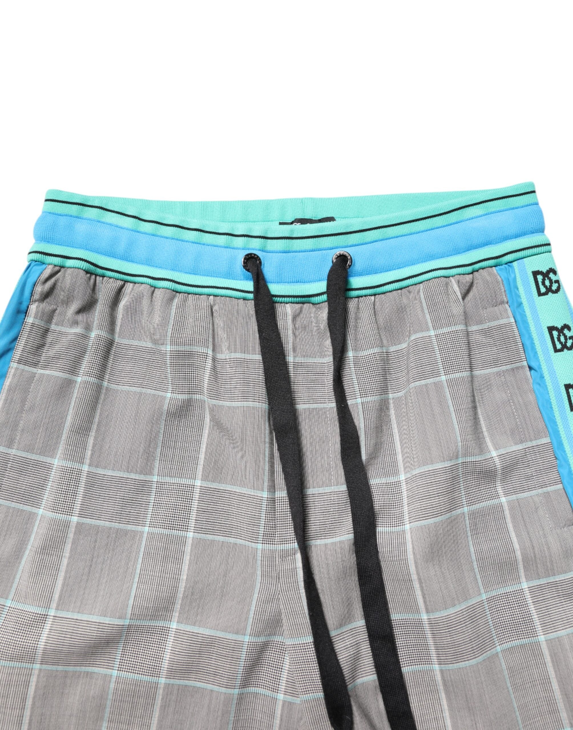 Dolce & Gabbana Pantaloni sport multicolori din bumbac pentru bărbați