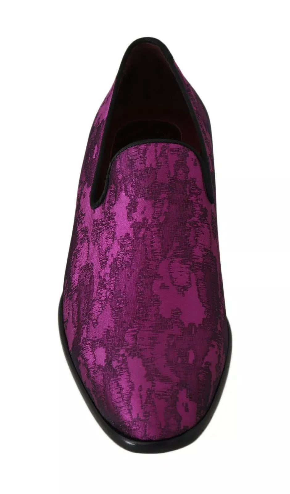 Dolce & Gabbana – Elegante Loafer aus Seiden-Wollmischung in Lila