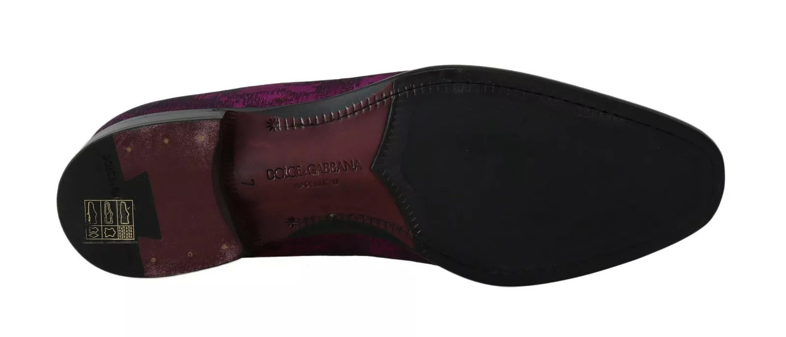 Dolce & Gabbana – Elegante Loafer aus Seiden-Wollmischung in Lila