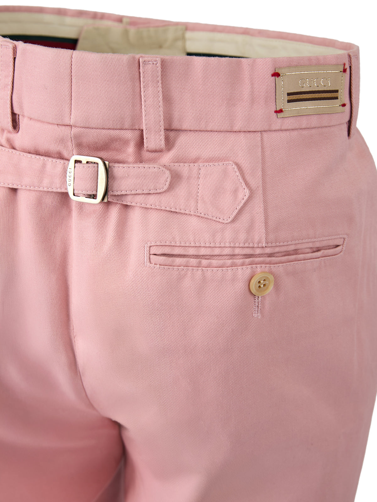 Hellrosa Baumwollhose von Gucci