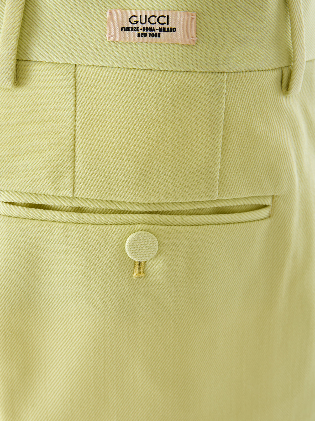 Gucci Limettengelbe Polyesterhose