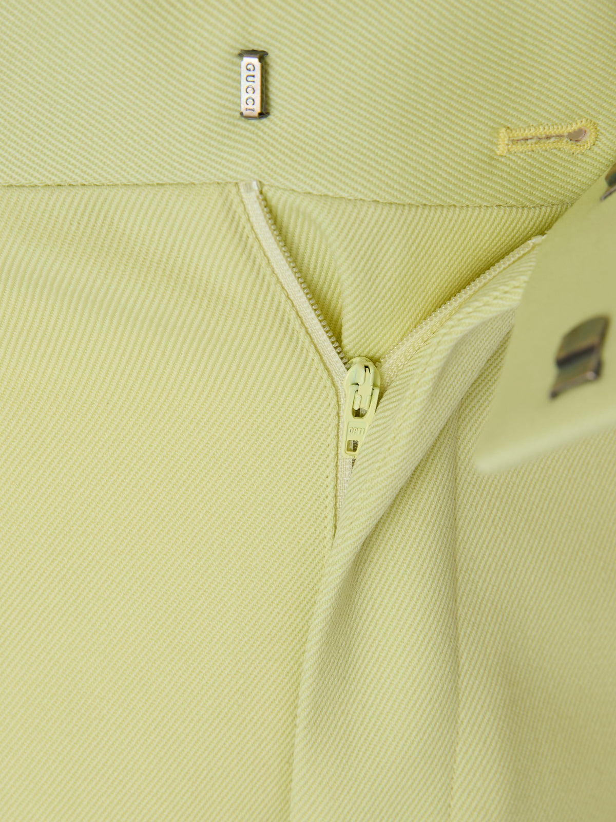 Gucci Limettengelbe Polyesterhose