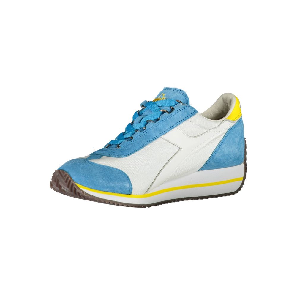 Diadora Hellblaue Leder-Sneaker für Damen
