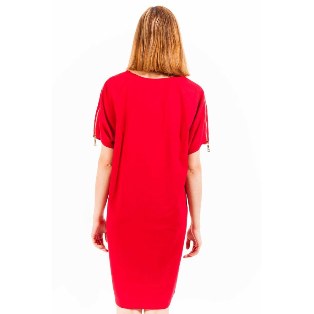 Love Moschino „Rochie roșie din viscoză pentru femei”