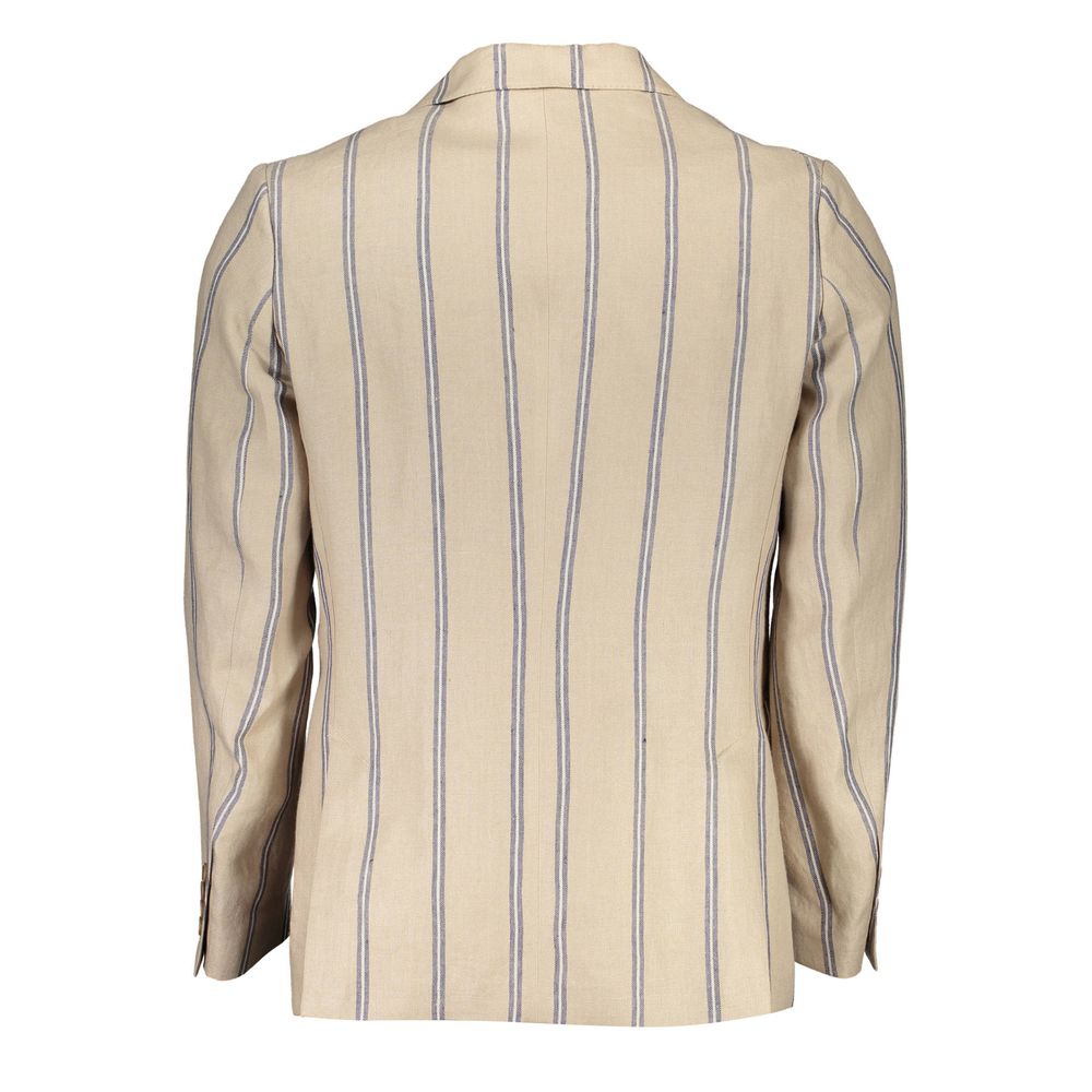 Gant Beige Leinen Herrenjacke