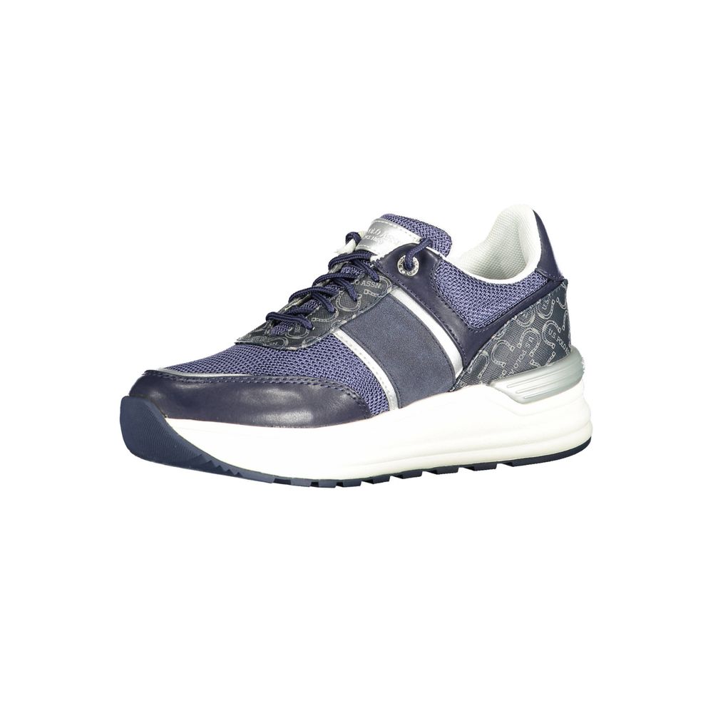 US POLO ASSN. Blaue Polyester Damen Sneaker