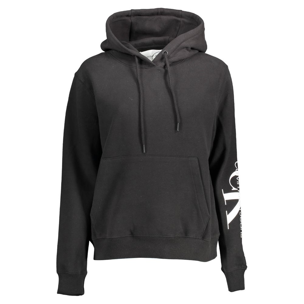 Calvin Klein Damen Sweatshirt aus schwarzer Baumwolle