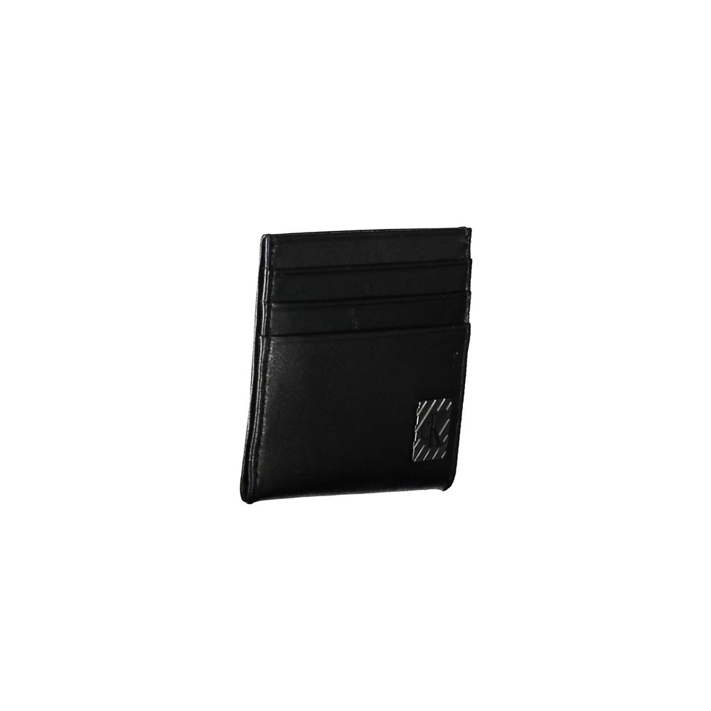 Calvin Klein Herren-Geldbörse aus schwarzem Leder