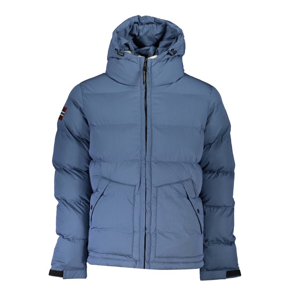 Napapijri Blaue Polyester-Herrenjacke