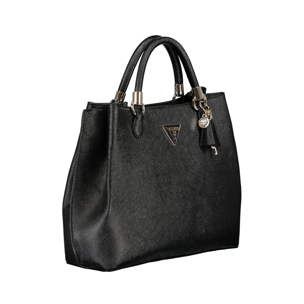 Guess Jeans – Schwarze Polyethylen-Handtasche