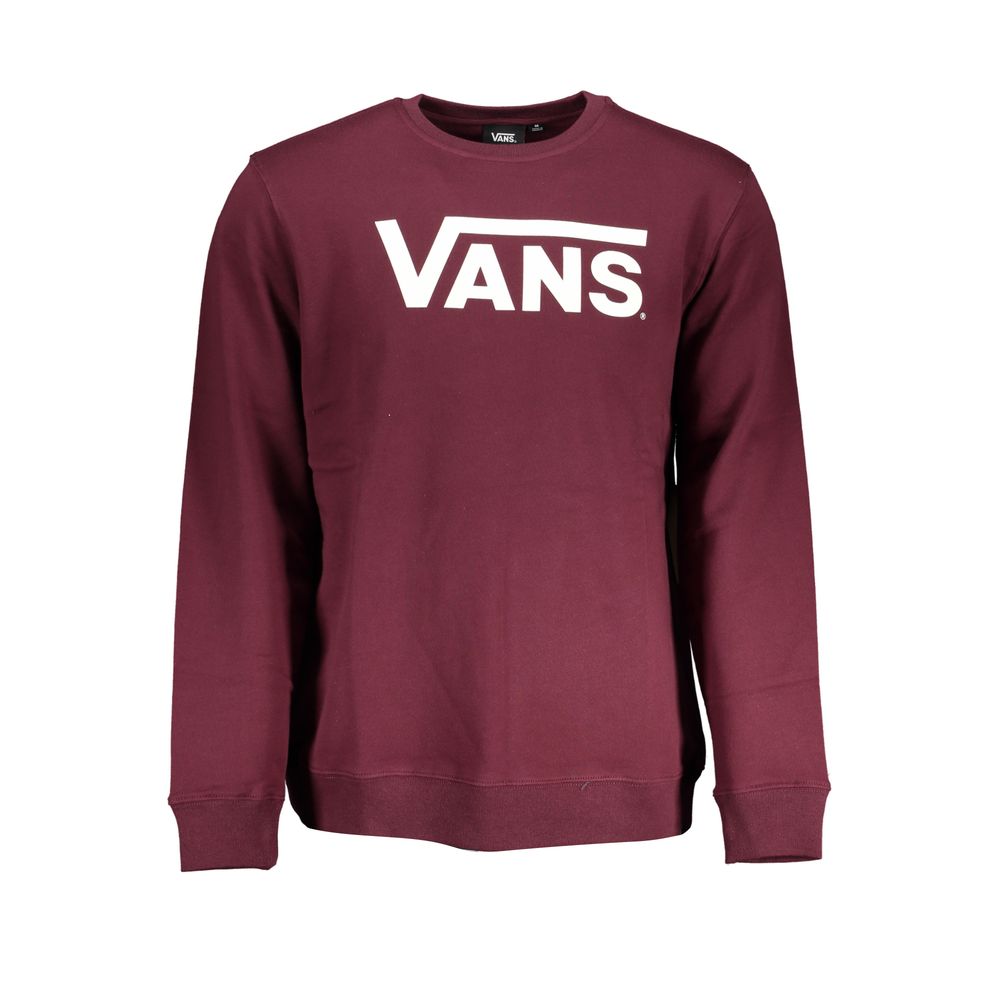 Vans – Schickes Fleece-Sweatshirt mit Rundhalsausschnitt in Rosa