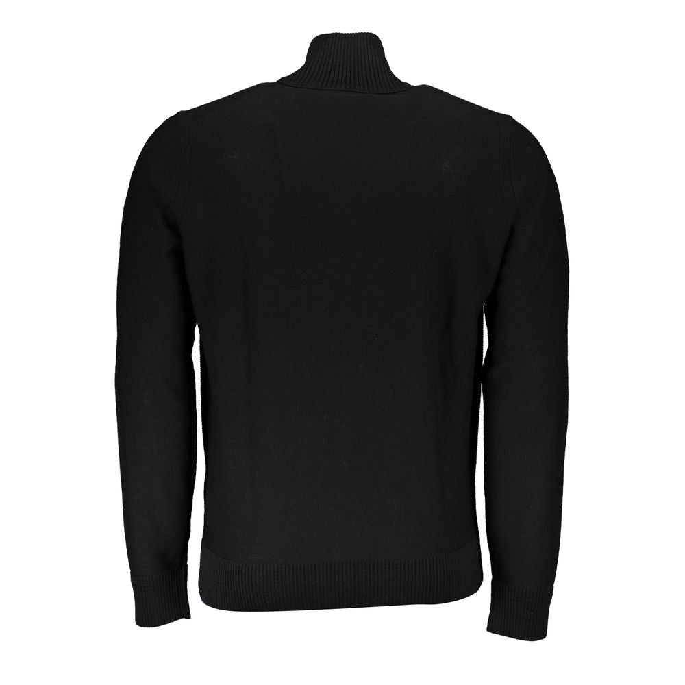 Pulover Hugo Boss negru din lână pentru bărbați