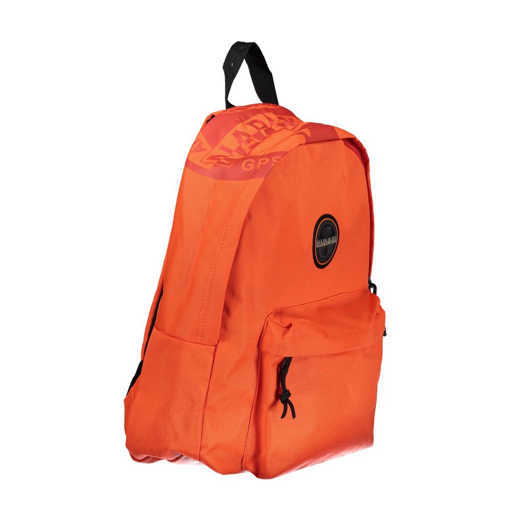 Napapijri Schicker rosa Baumwollrucksack mit Kontrastdetails