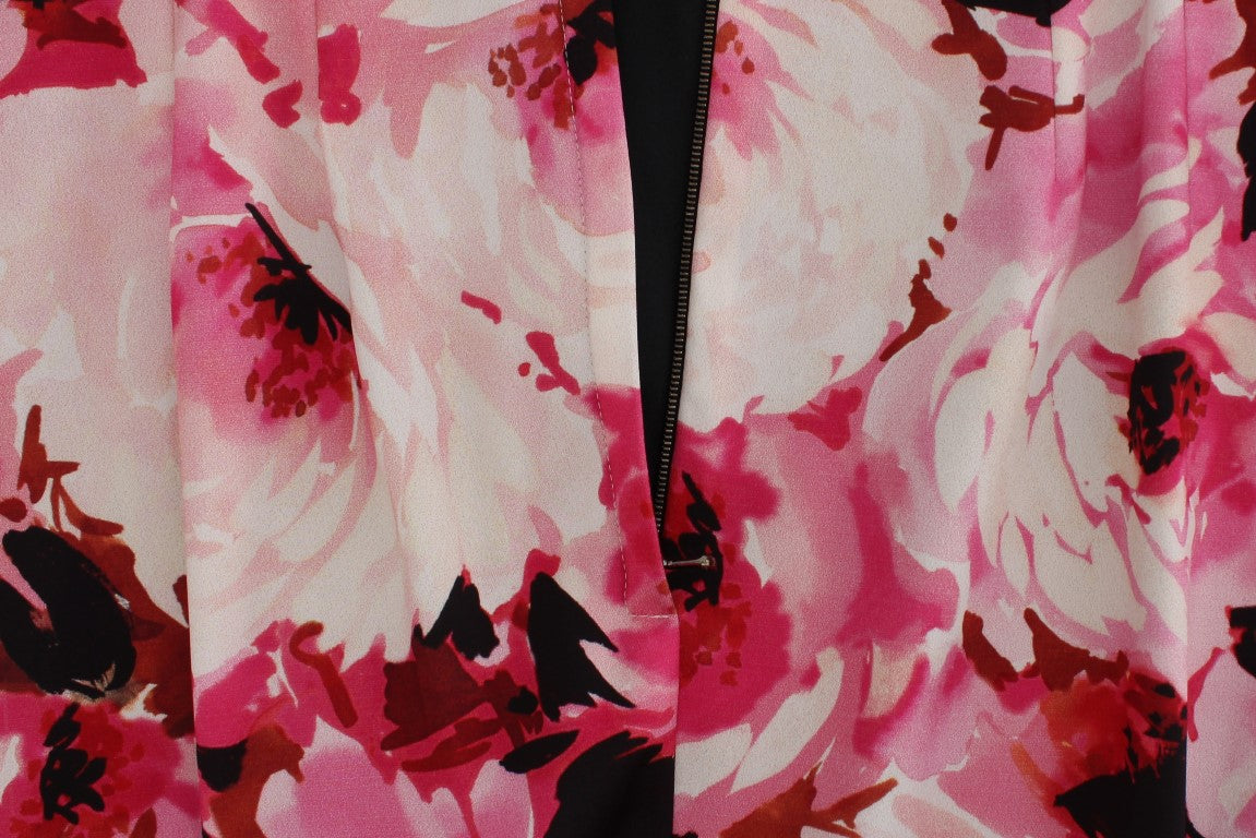 Dolce & Gabbana – Langes Etuikleid mit floraler Eleganz