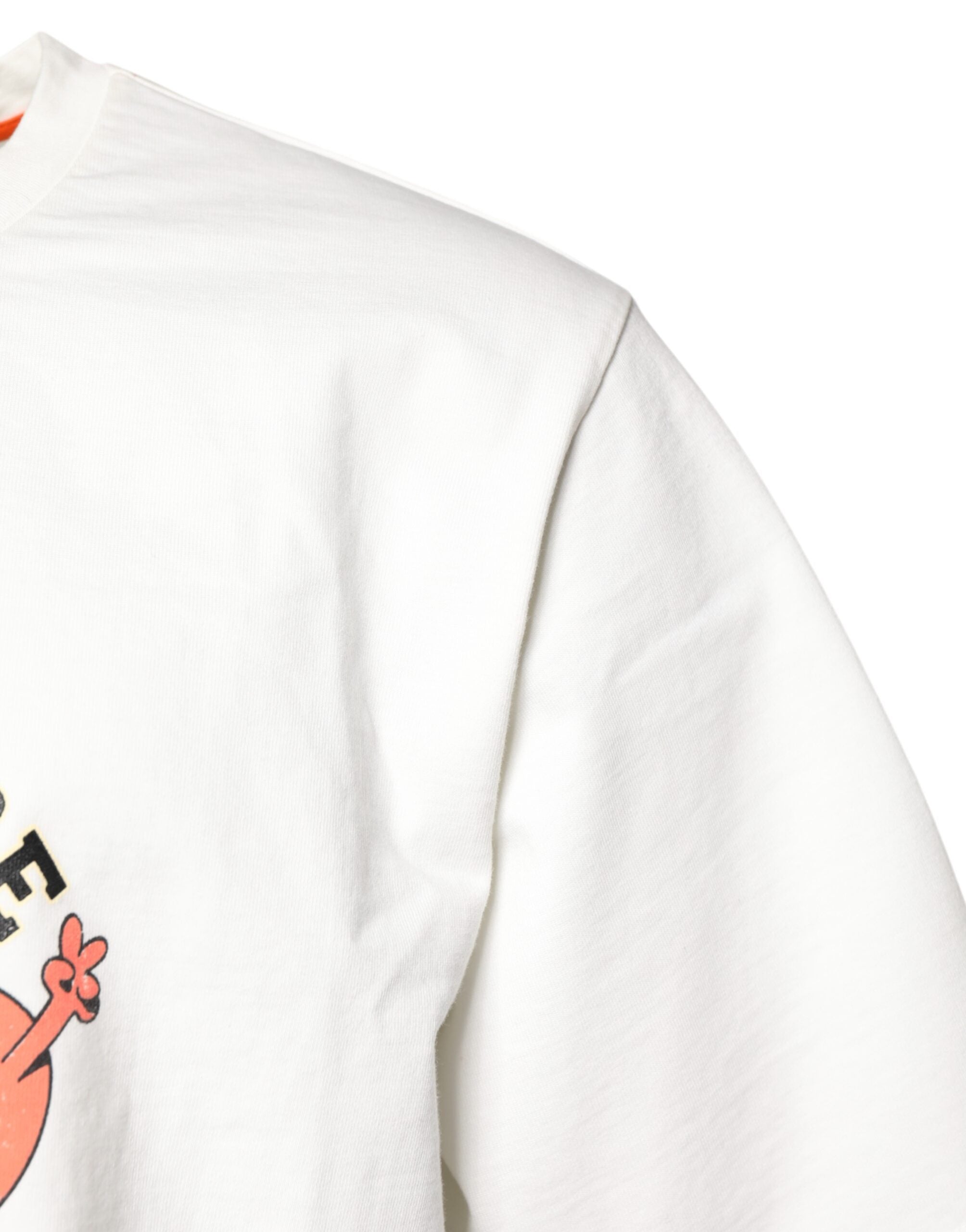 Dolce & Gabbana Weißes T-Shirt mit Rundhalsausschnitt und LOVE & PEACE-Print