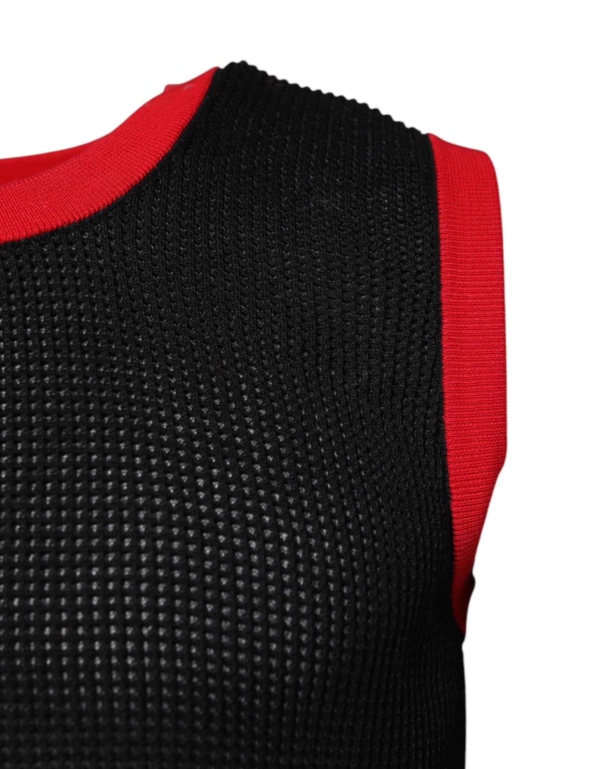 Dolce & Gabbana – Schwarzes Slim Fit-T-Shirt aus Baumwolle mit Rundhalsausschnitt