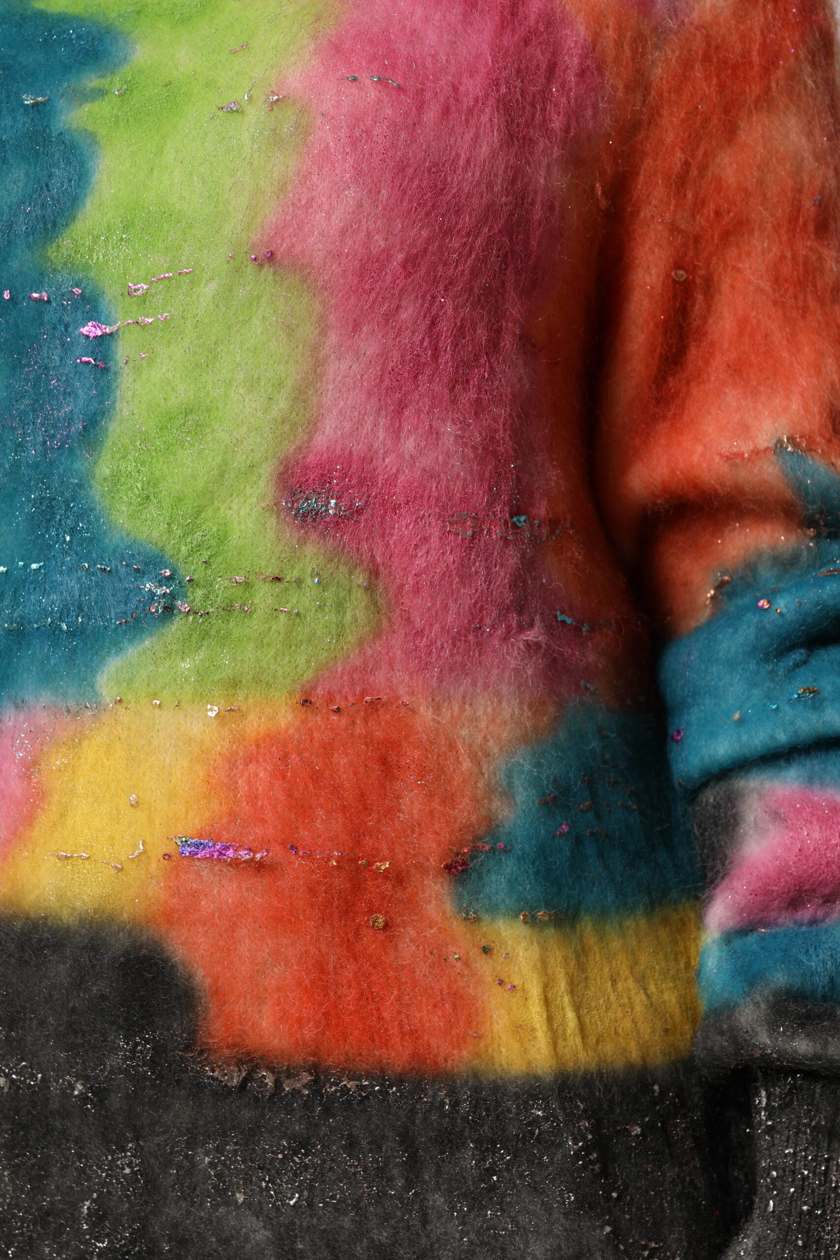 Pulover Dolce & Gabbana cu guler înalt din mohair multicolor