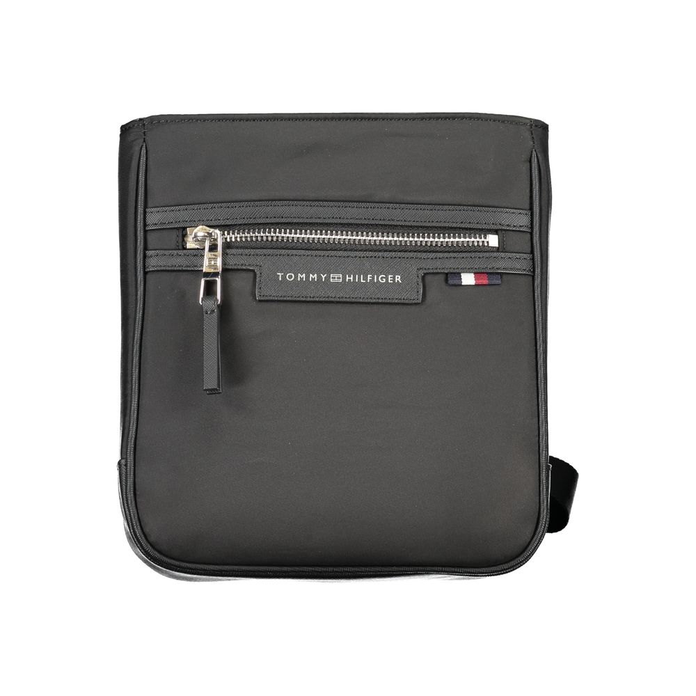 Geantă de umăr Tommy Hilfiger neagră din poliester