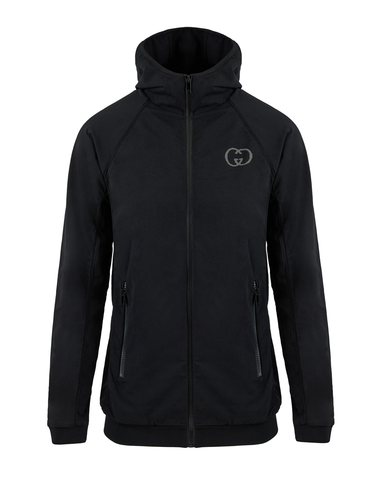 Gucci Schwarzes Polyamid-Kapuzensweatshirt