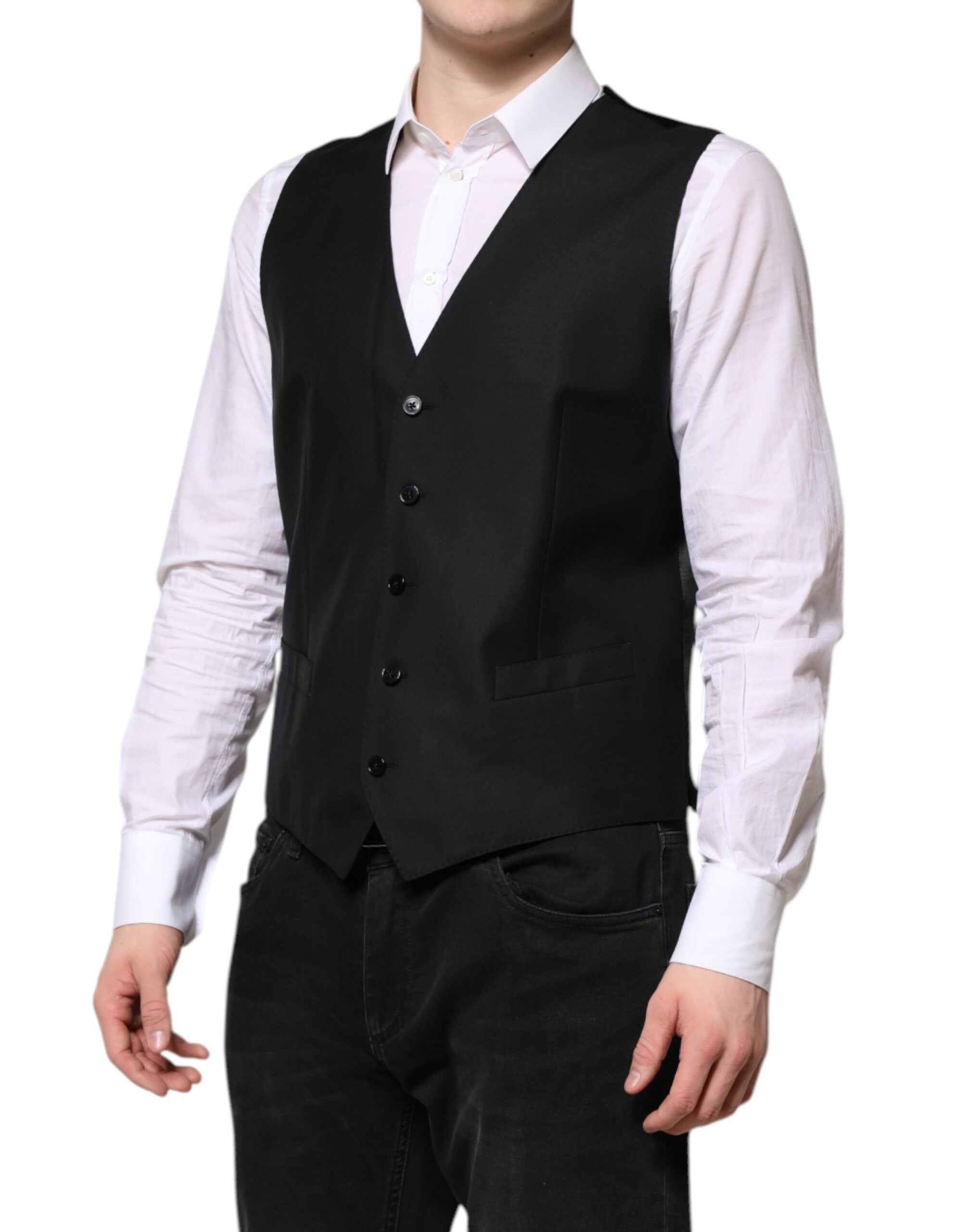 Dolce & Gabbana – Schwarzer, einreihiger Anzug, 2-teilige Jacke