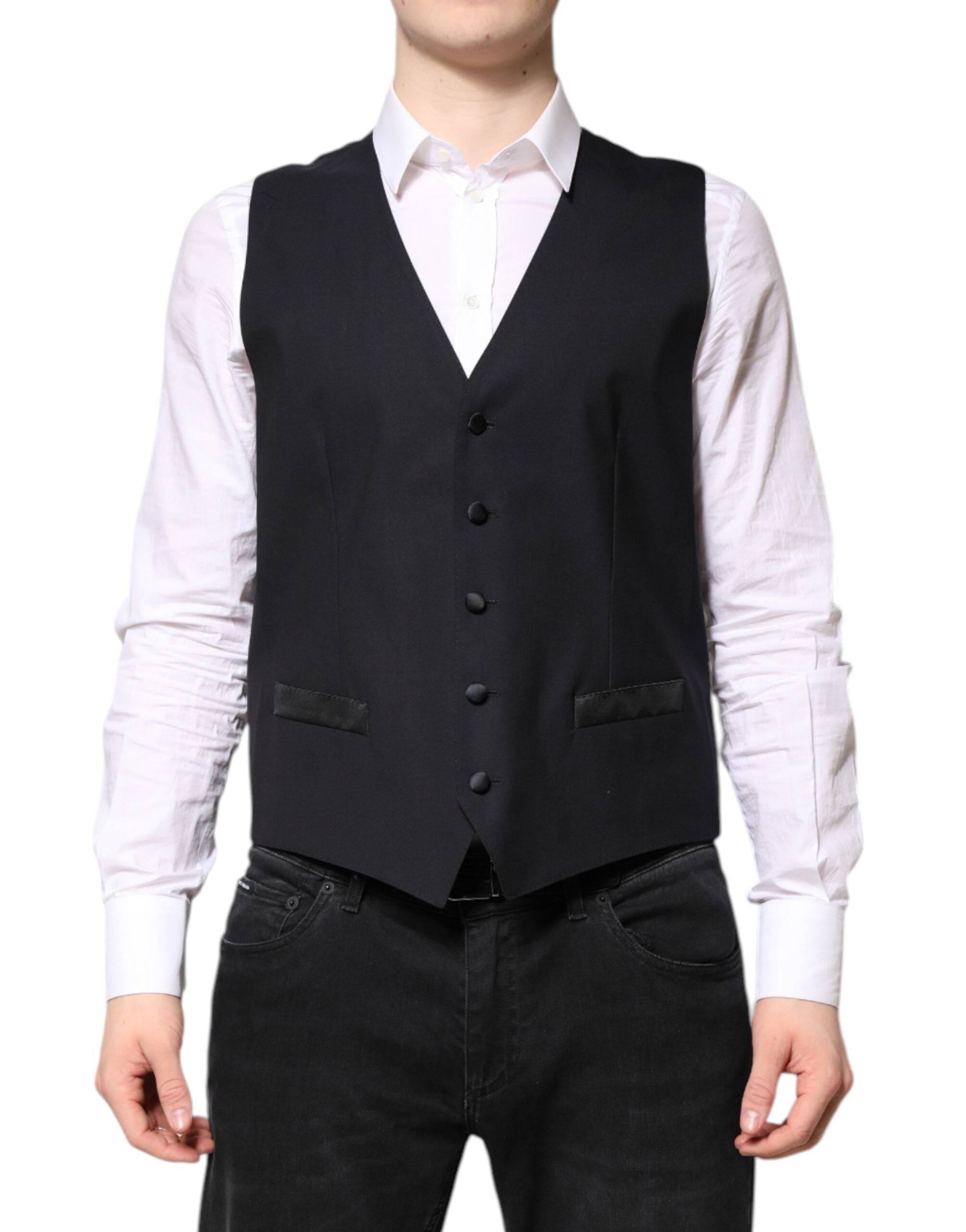 Dolce & Gabbana Dunkelblauer MARTINI Wollanzug 2-teilige Jacke