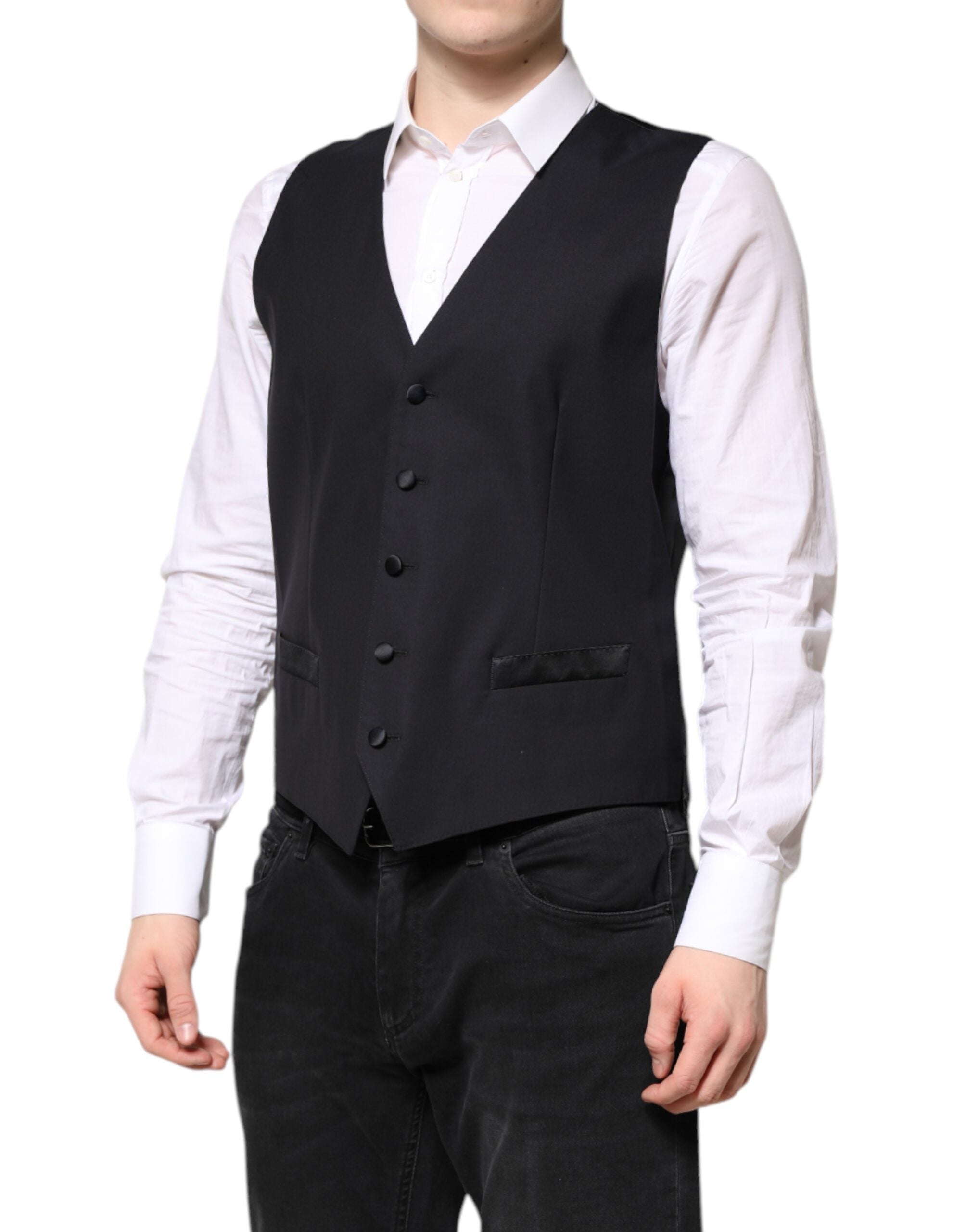 Dolce & Gabbana Dunkelblauer MARTINI Wollanzug 2-teilige Jacke