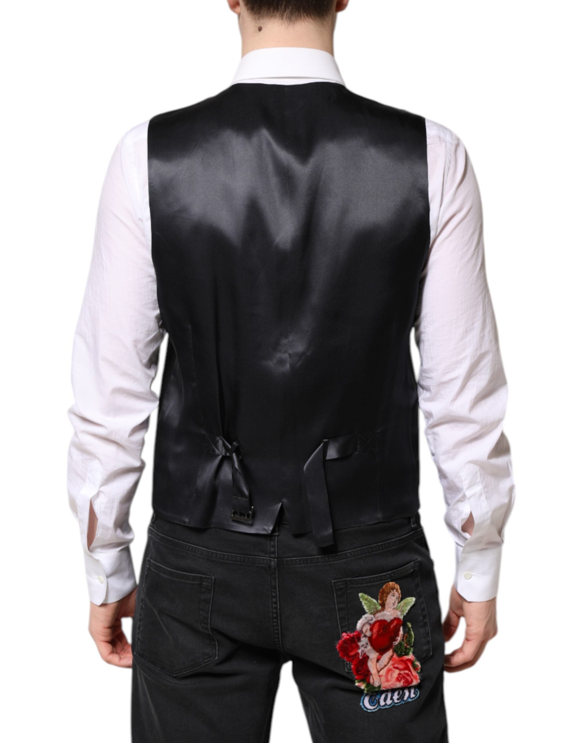 Dolce & Gabbana Dunkelblauer MARTINI Wollanzug 2-teilige Jacke