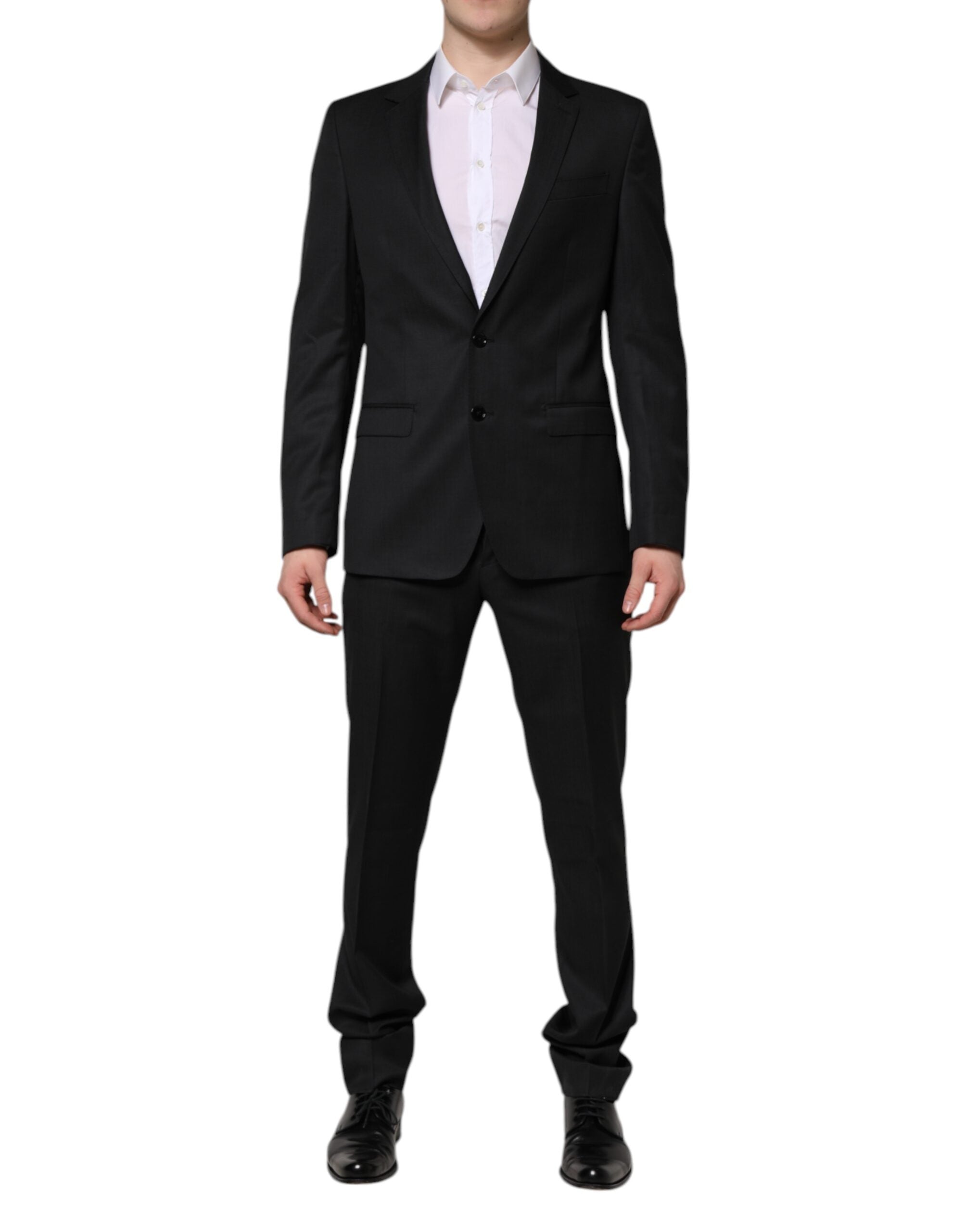 Costum Dolce & Gabbana Gri Închis MARTINI cu 2 bucăți și un singur rând de nasturi