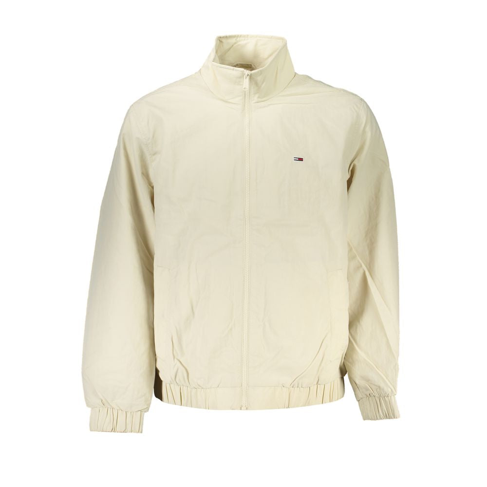 Tommy Hilfiger – Langärmlige Jacke aus recyceltem Material in Beige