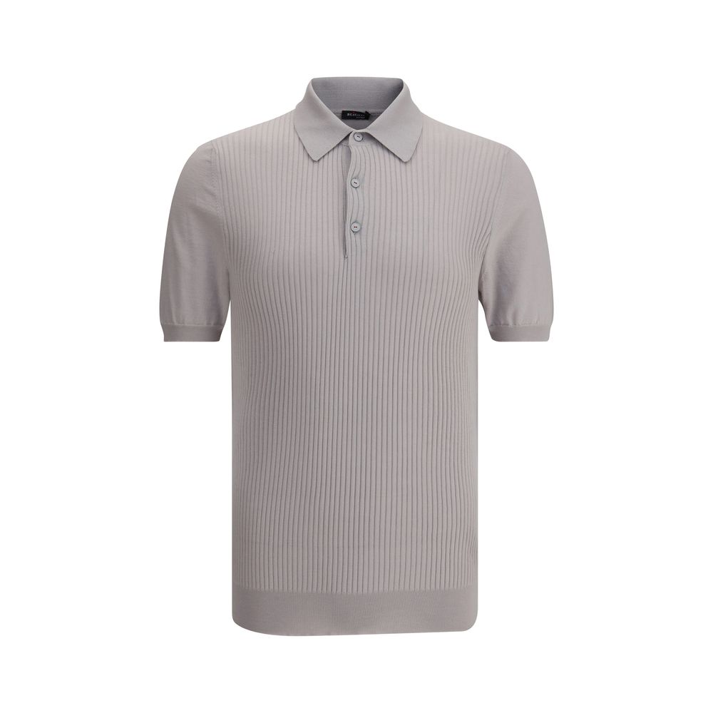 Tricou polo cu nervuri Kiton