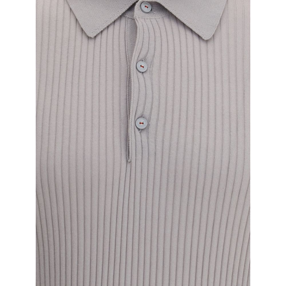 Tricou polo cu nervuri Kiton