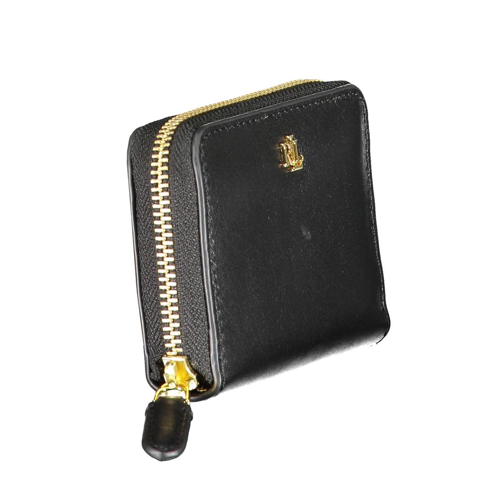 Ralph Lauren Schwarze Lederbrieftasche