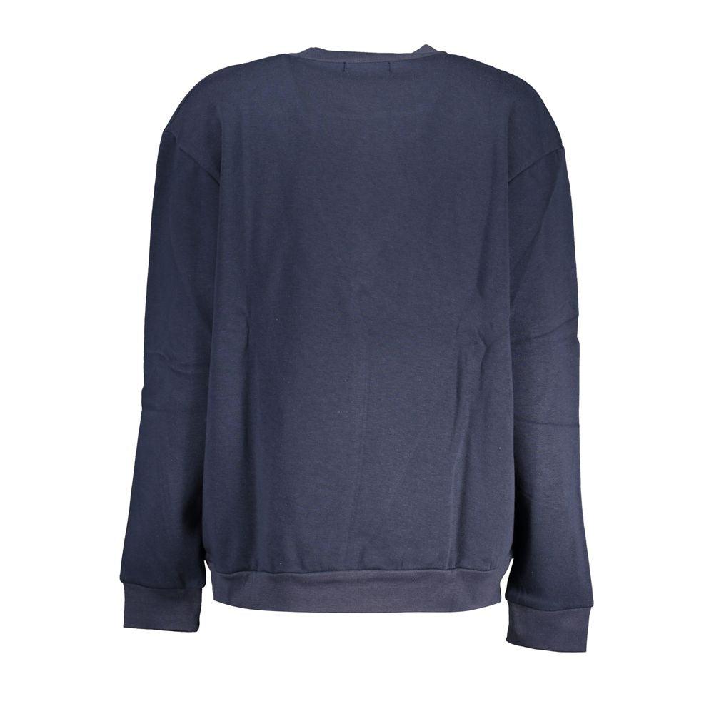 Hanorac Cavalli Class Chic albastru cu broderie din fleece