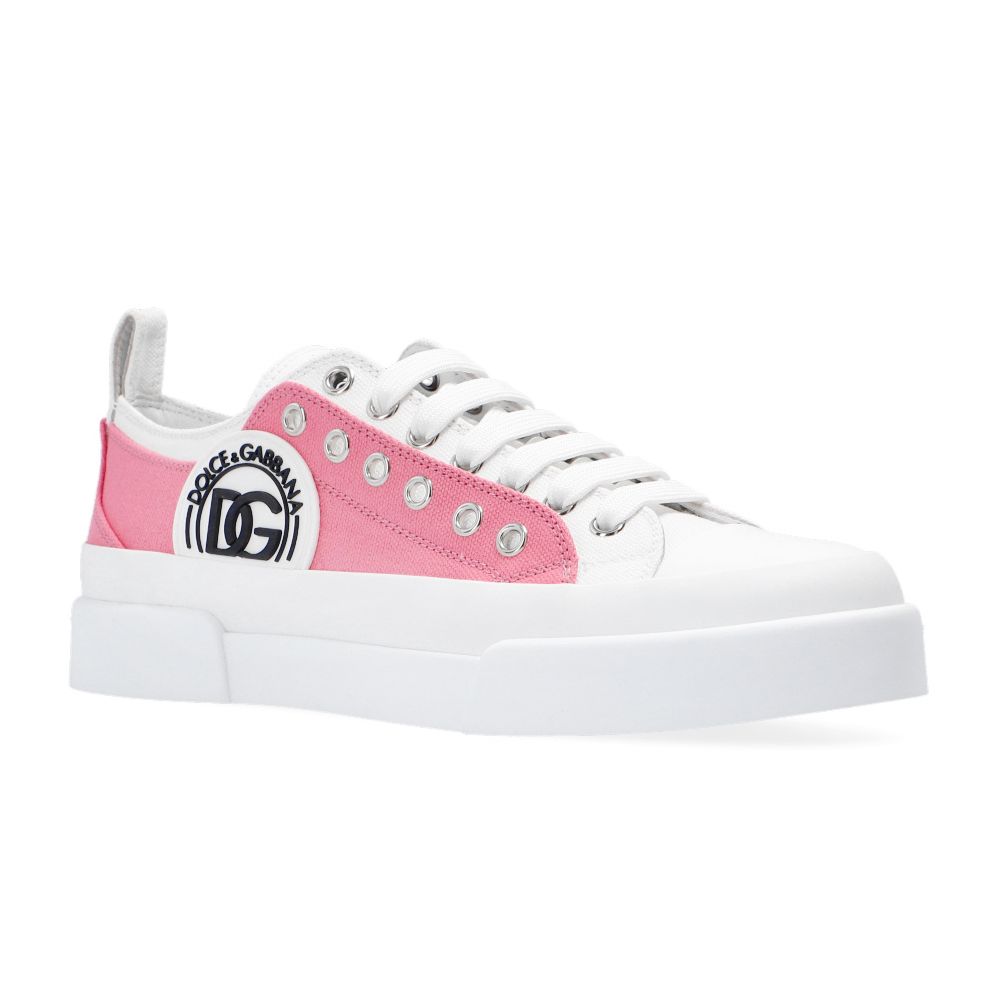 Dolce & Gabbana Rosa Baumwoll-Sneaker