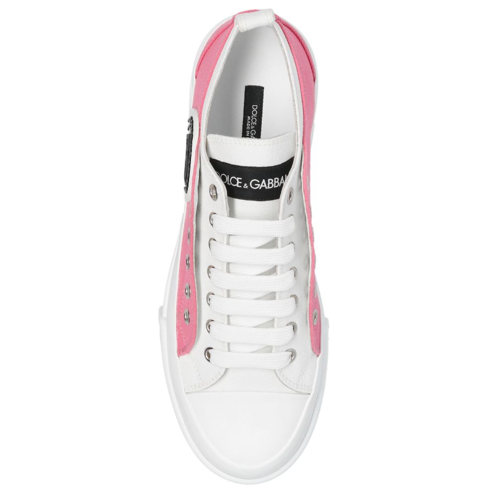 Dolce & Gabbana Rosa Baumwoll-Sneaker