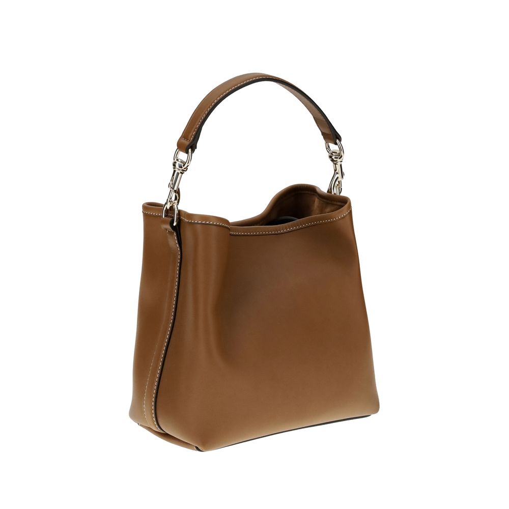 Gucci Beuteltasche aus Leder mit GG-Emblem