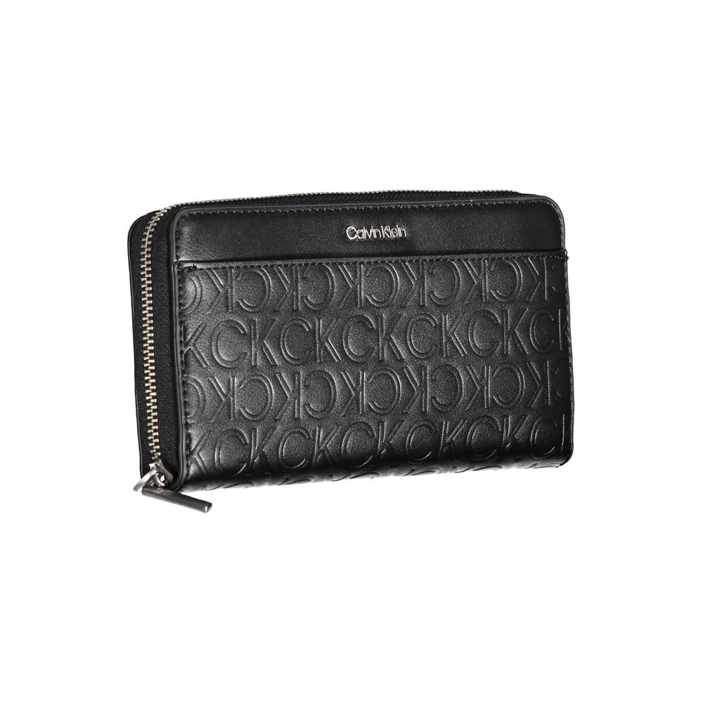 Calvin Klein – Schwarzes Polyethylen-Portemonnaie für Damen