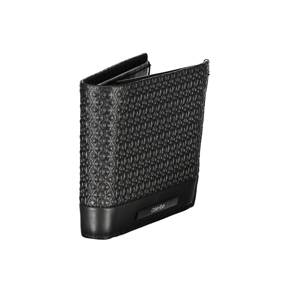 Calvin Klein Elegante RFID-Geldbörse aus schwarzem Leder