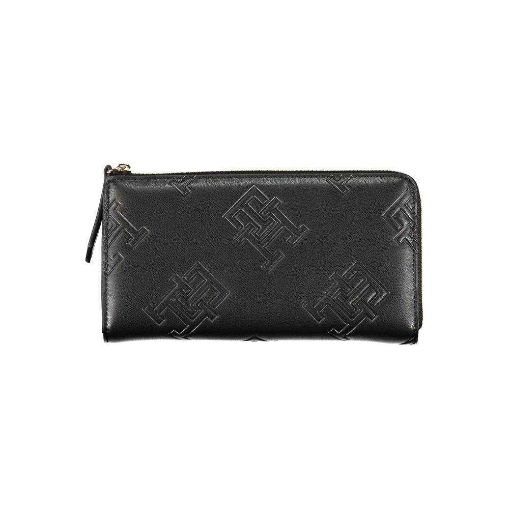 Tommy Hilfiger – Schwarze Polyethylen-Geldbörse für Damen