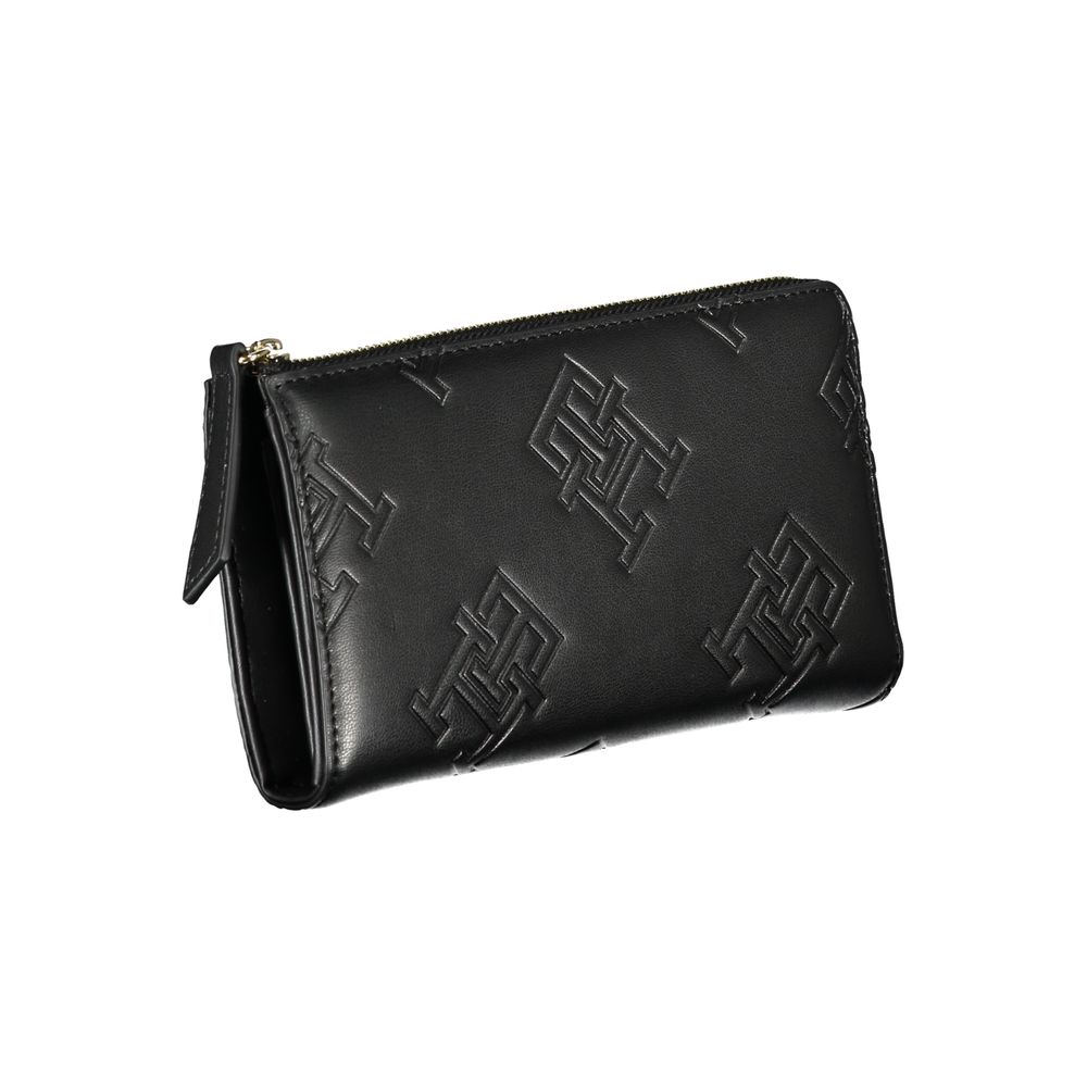 Tommy Hilfiger – Schwarze Polyethylen-Geldbörse für Damen