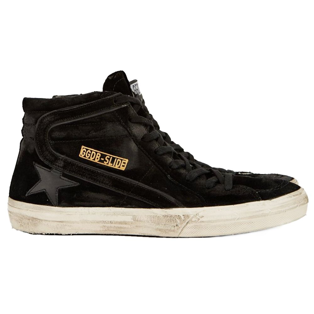 Tenișor Golden Goose din piele de vițel negru