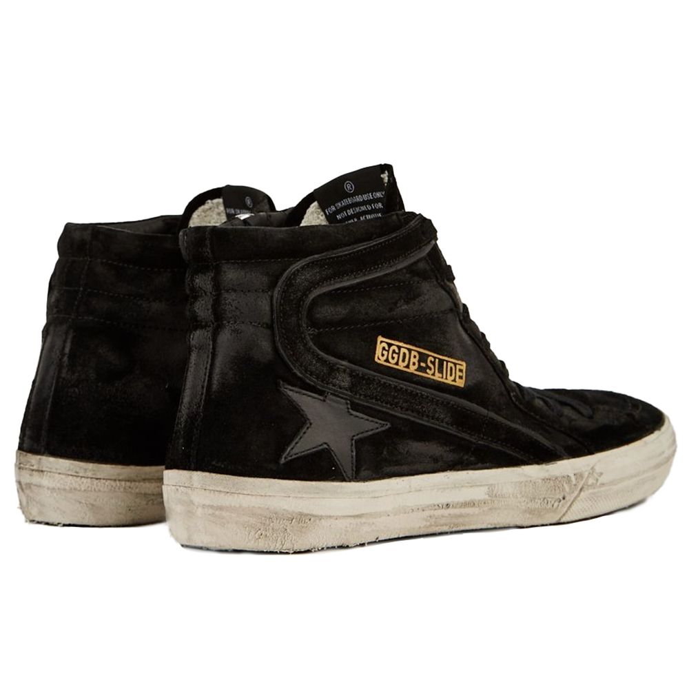Tenișor Golden Goose din piele de vițel negru